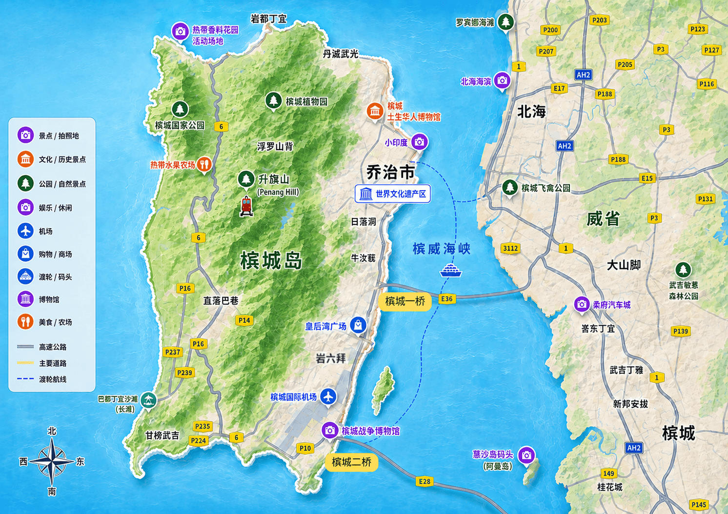 槟城地图