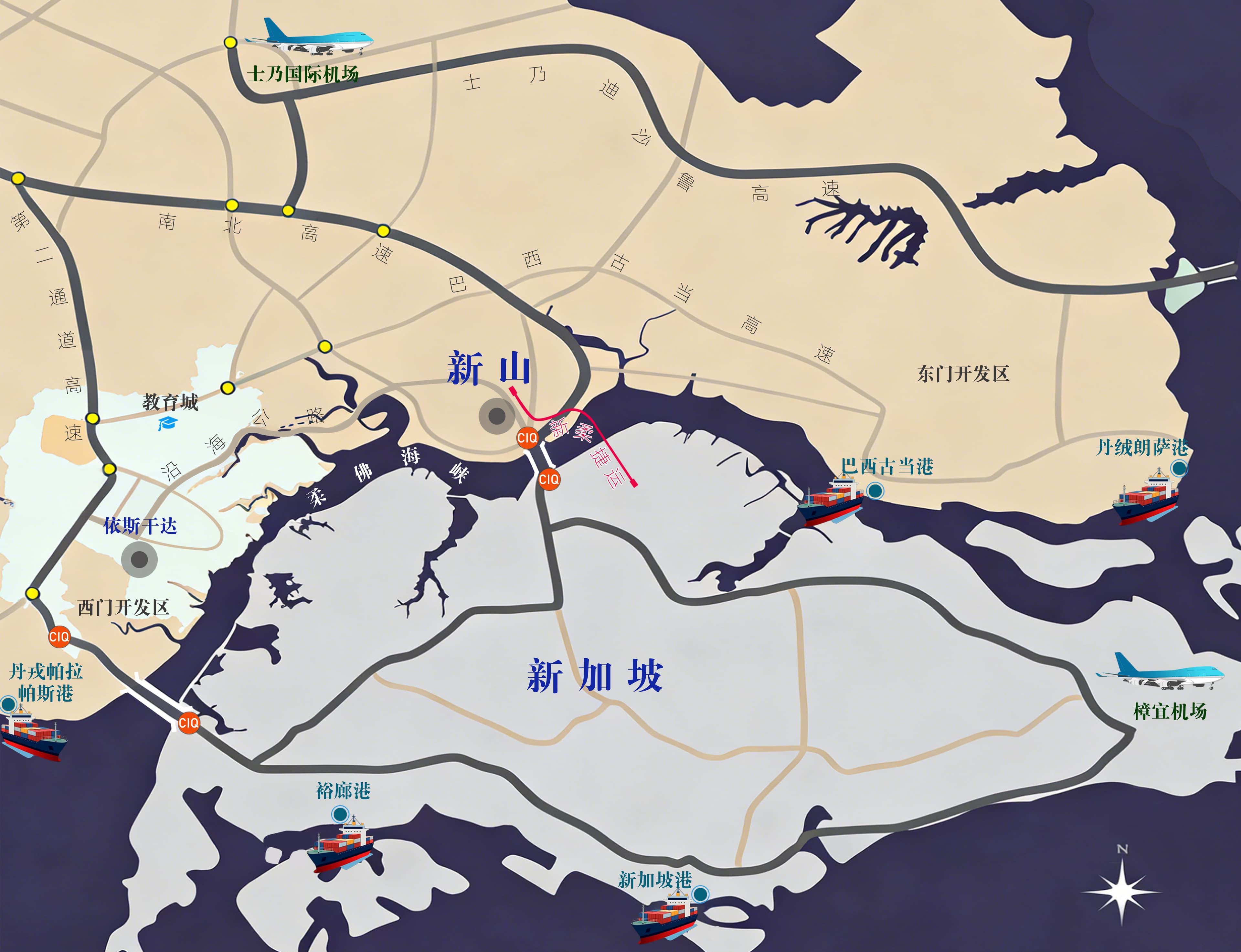 柔佛新山地图